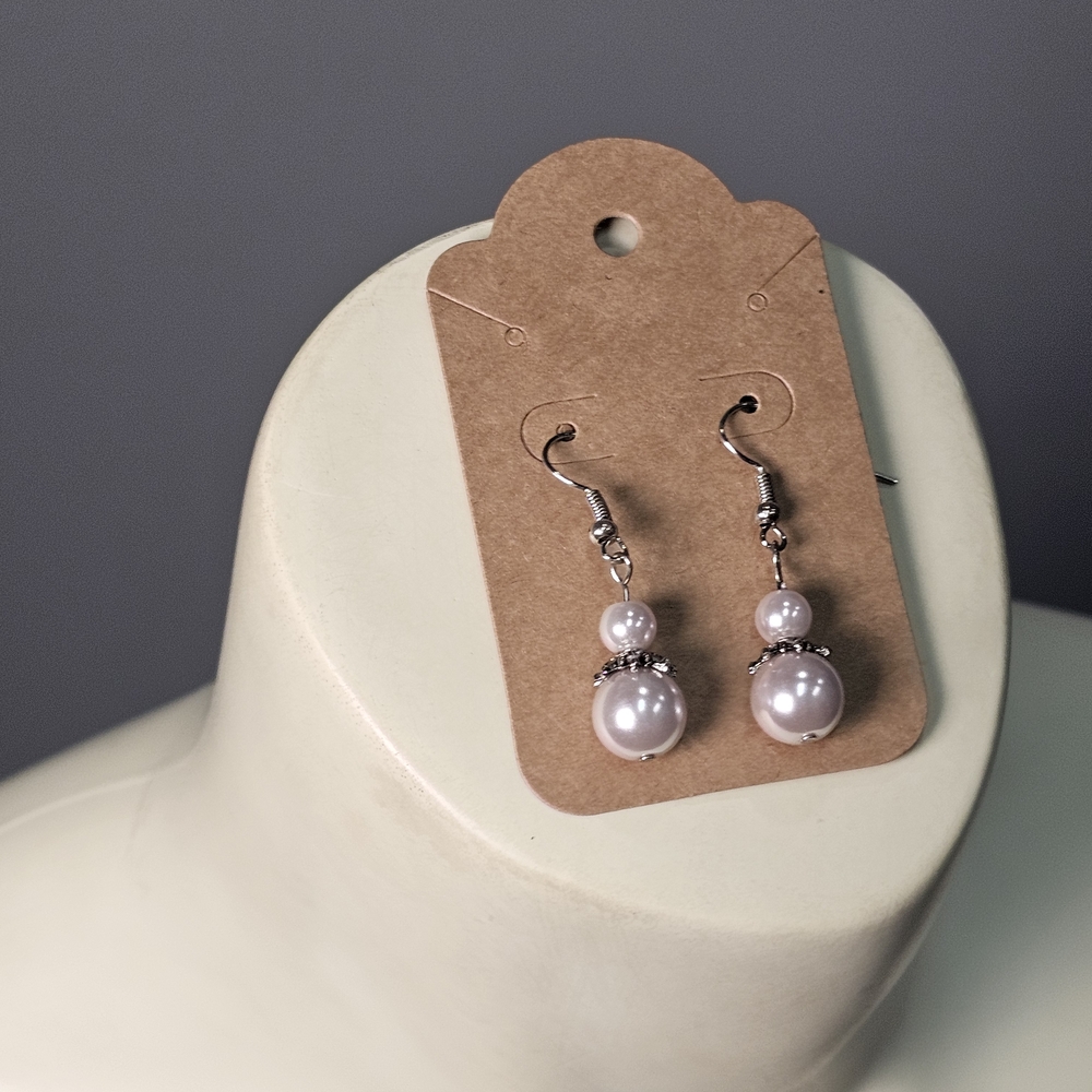 Elegant Faux Pearl Drop Earrings